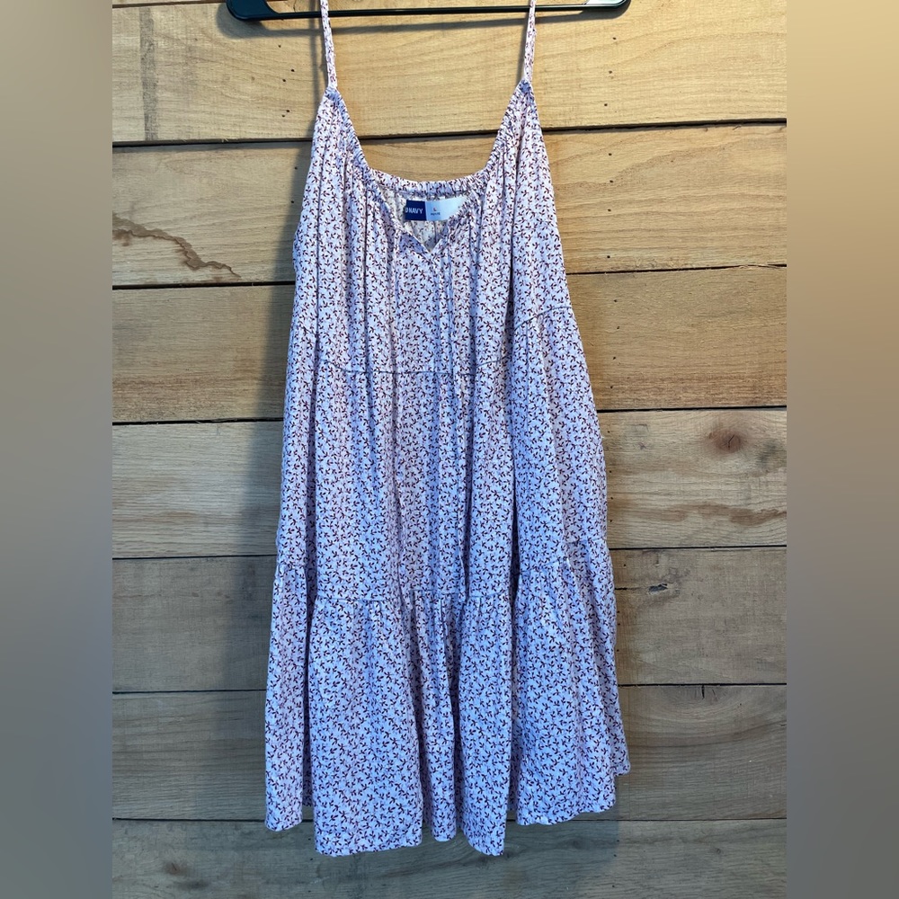 Tiered Floral-Print Mini Cami Swing Dress